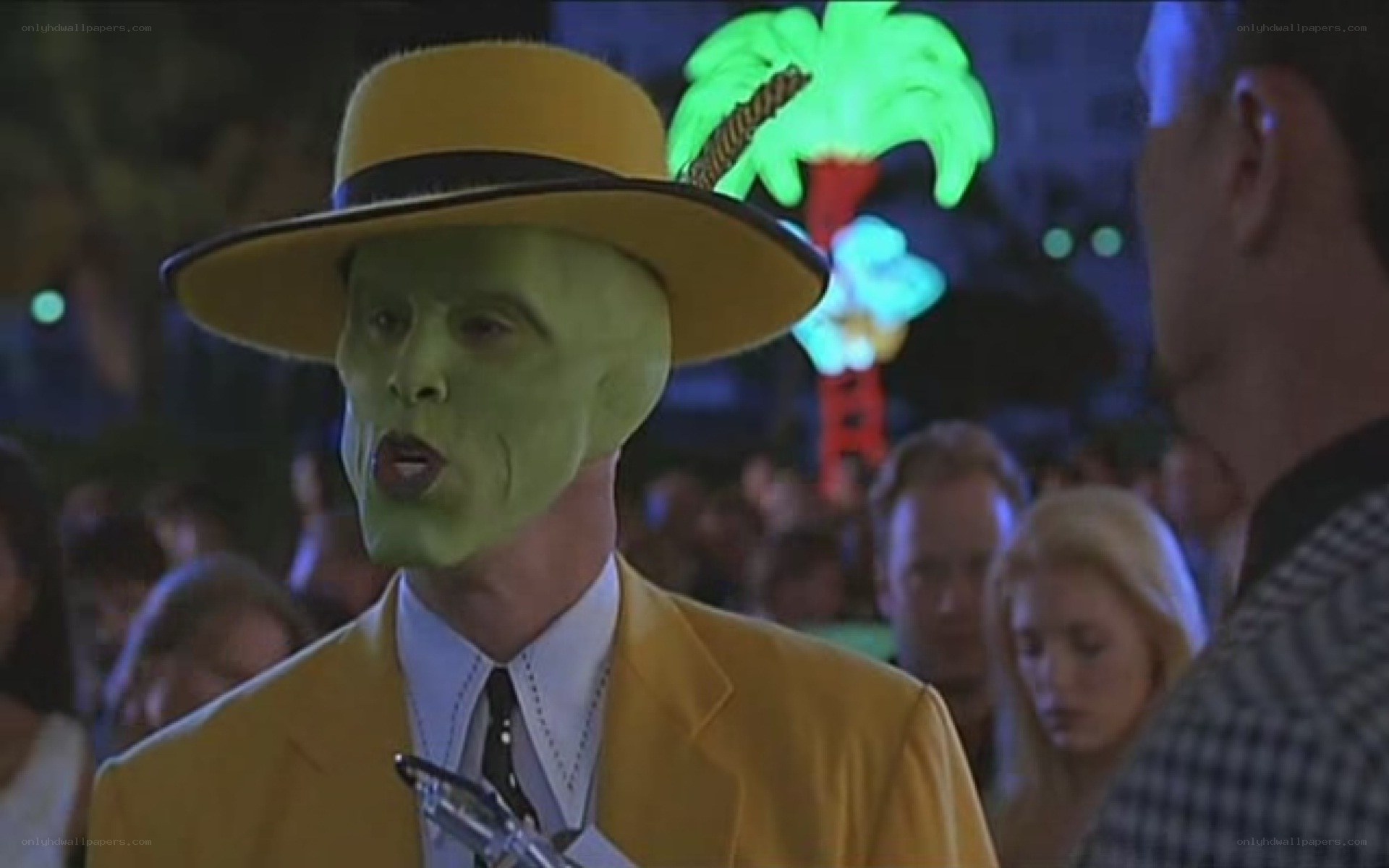 The Mask character in yellow suit