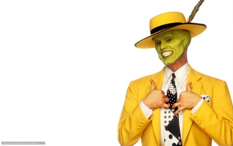 The Mask character in yellow suit