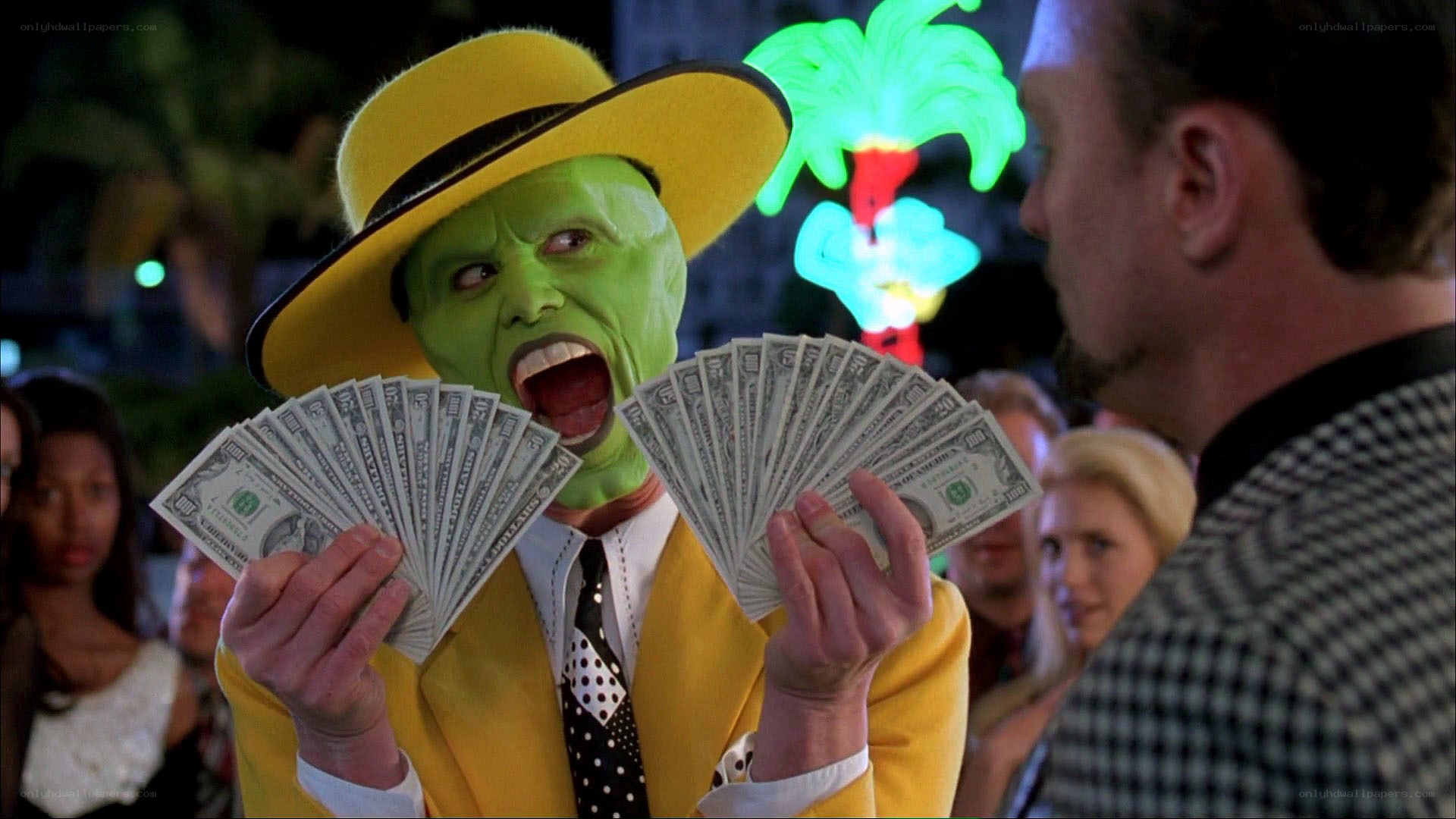 The Mask character with money