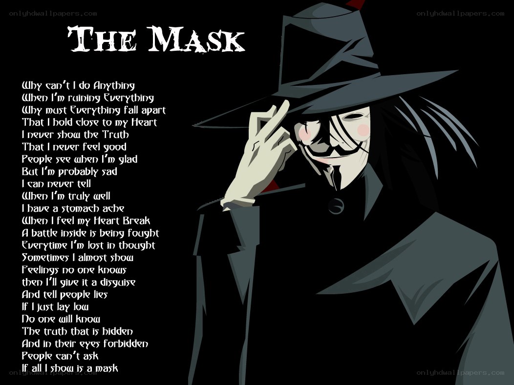 The Mask poem illustration