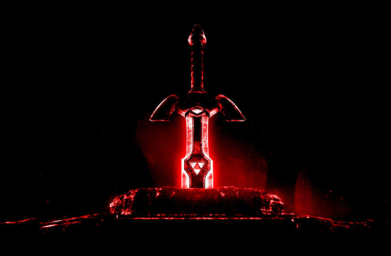 The Master Sword in darkness