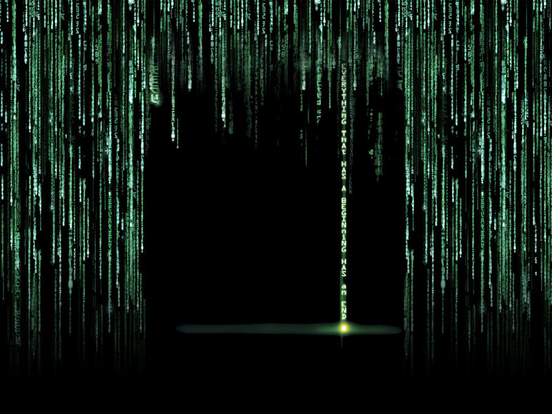 The Matrix code rain