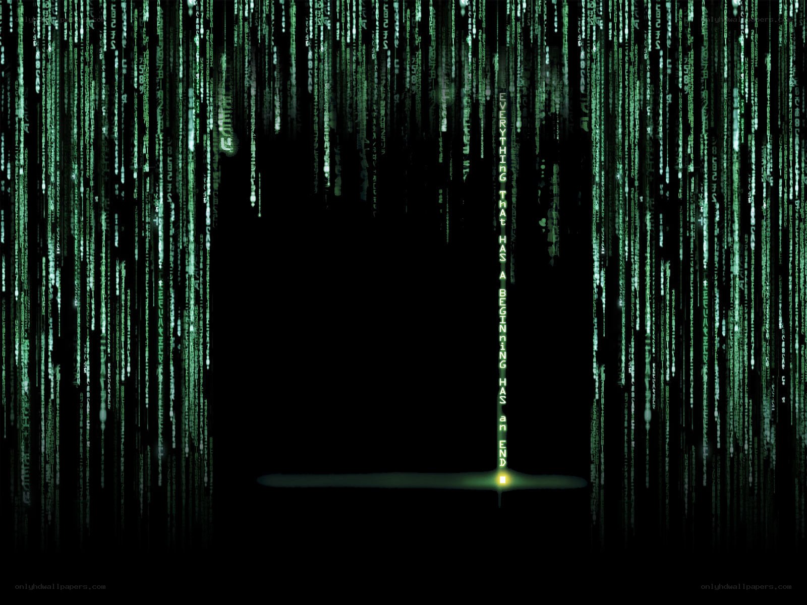 The Matrix code rain