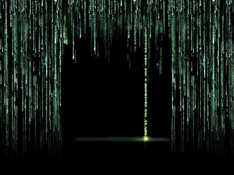 The Matrix code rain