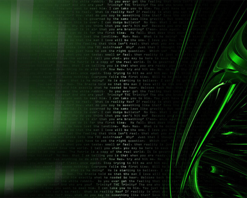 The Matrix dialogue scene