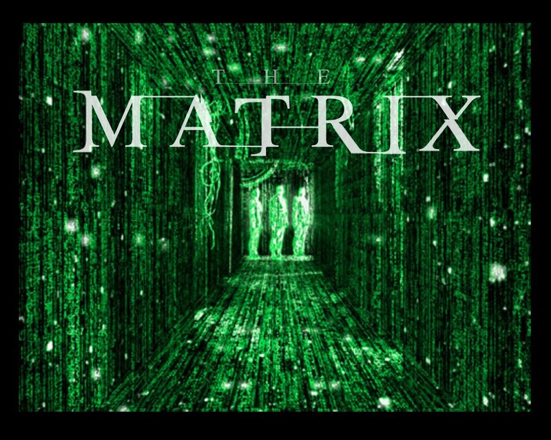 The Matrix title screen