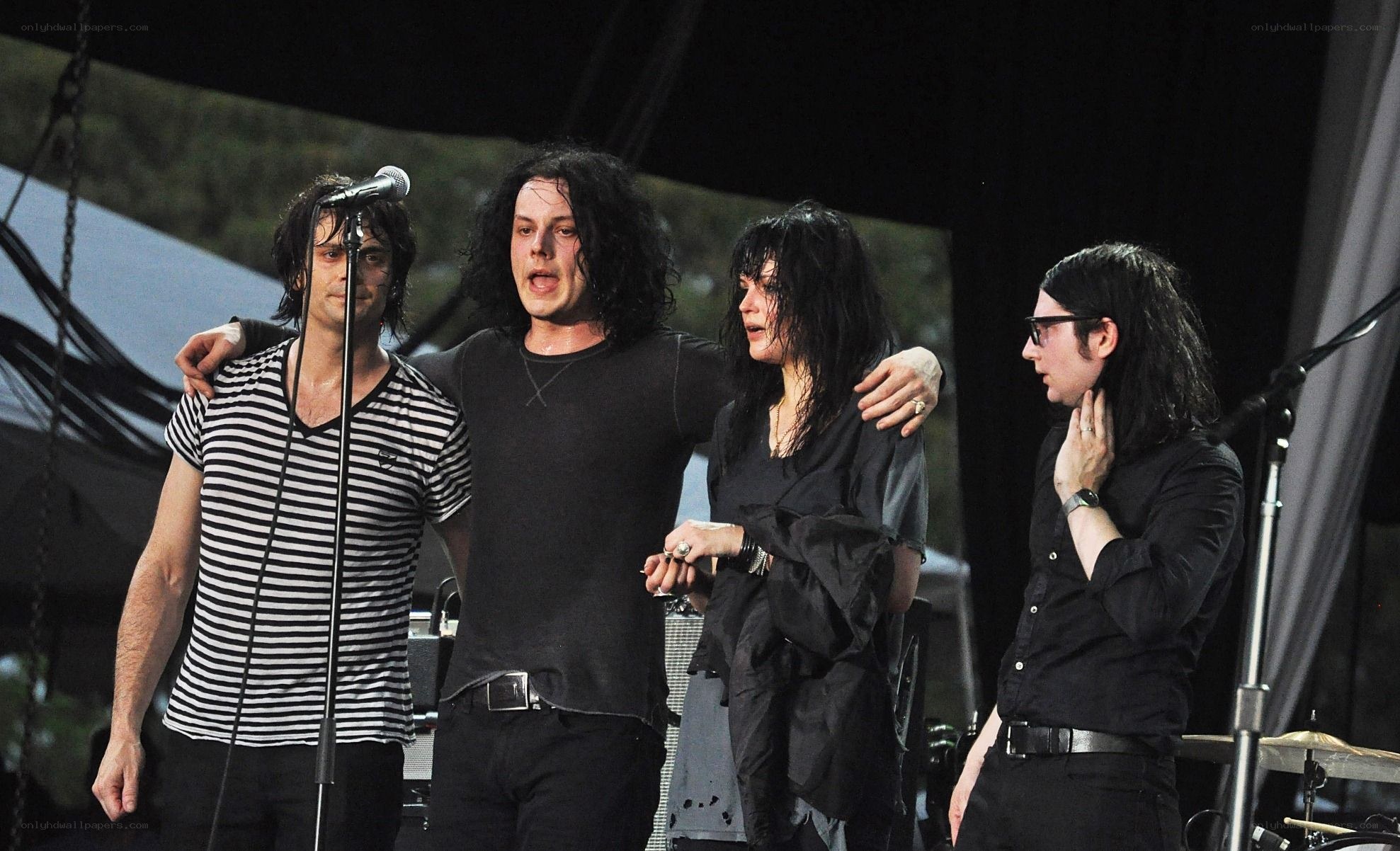 The Misfits performing on stage