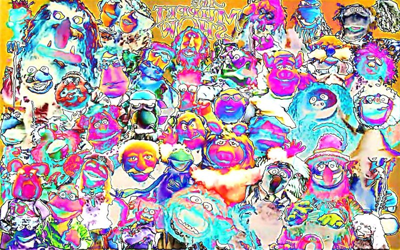 The Muppets collage artwork