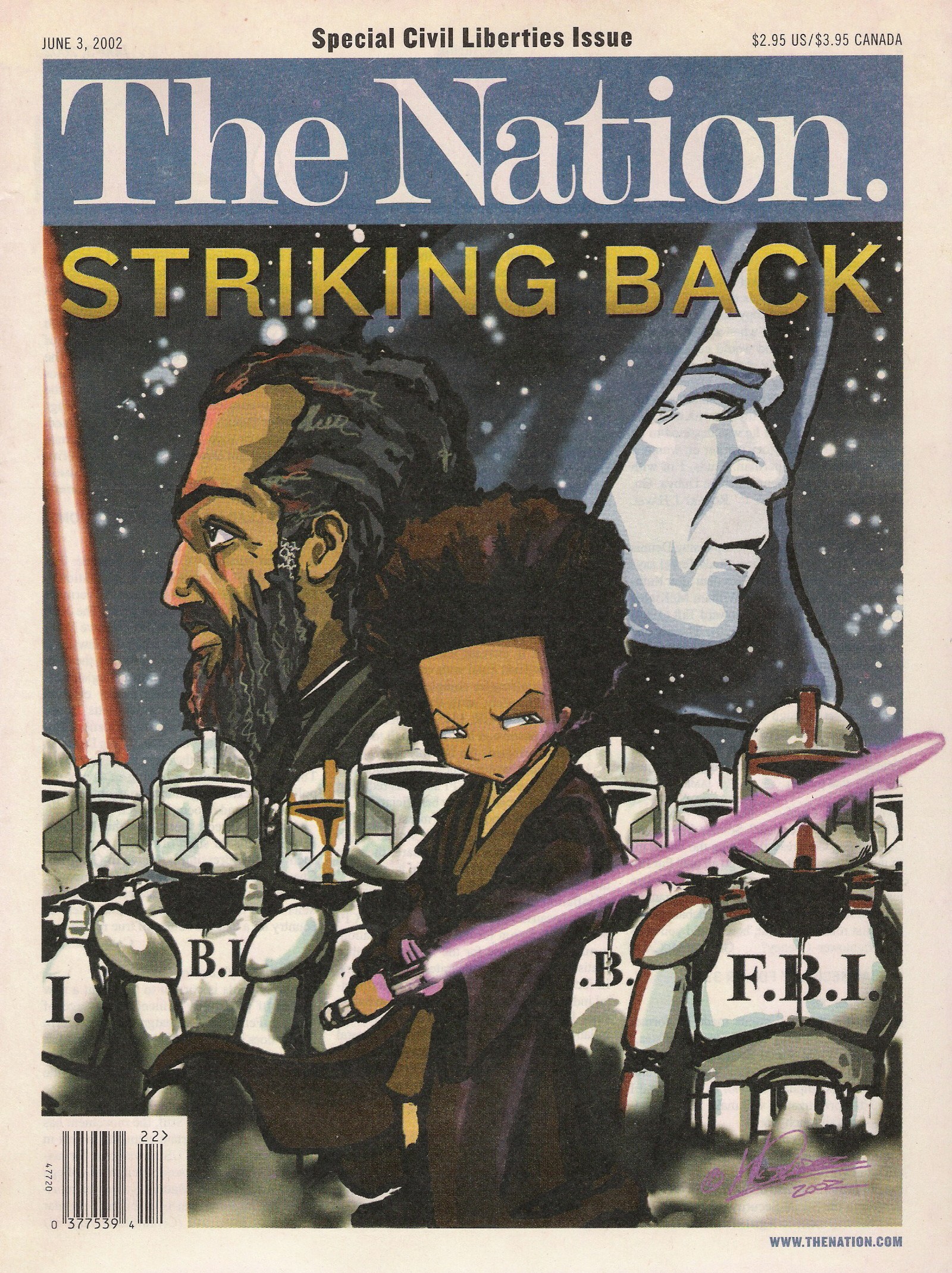 The Nation cover with Star Wars art