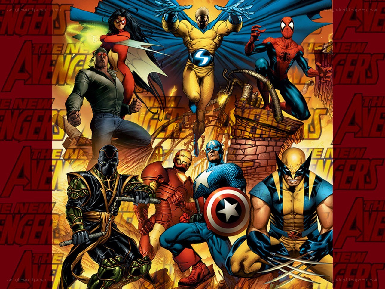 The New Avengers team