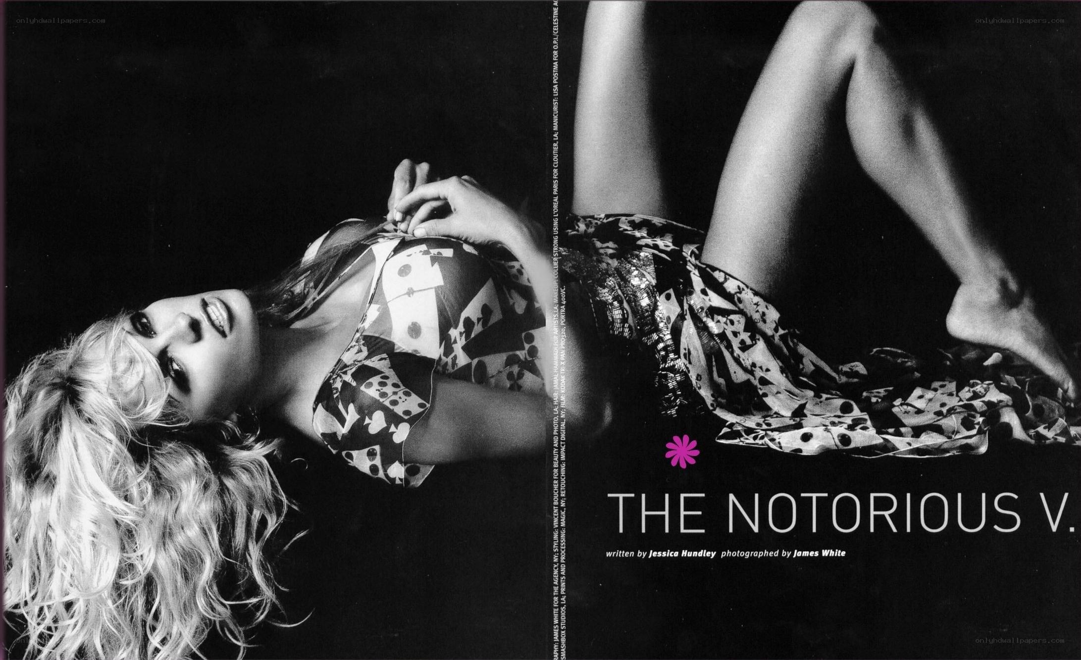 The Notorious V. magazine spread