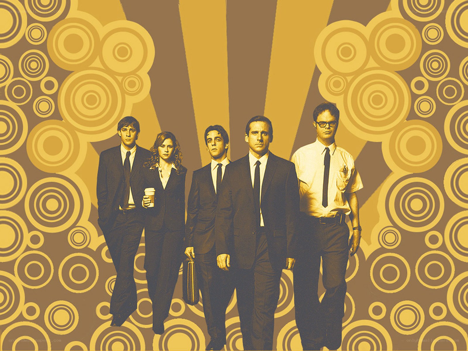 The Office cast in retro style
