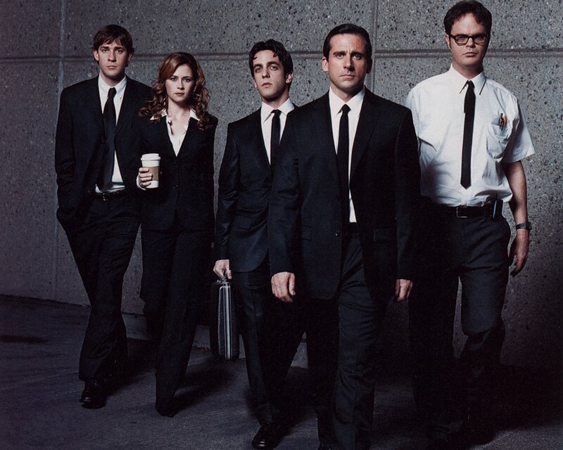 The Office cast in suits