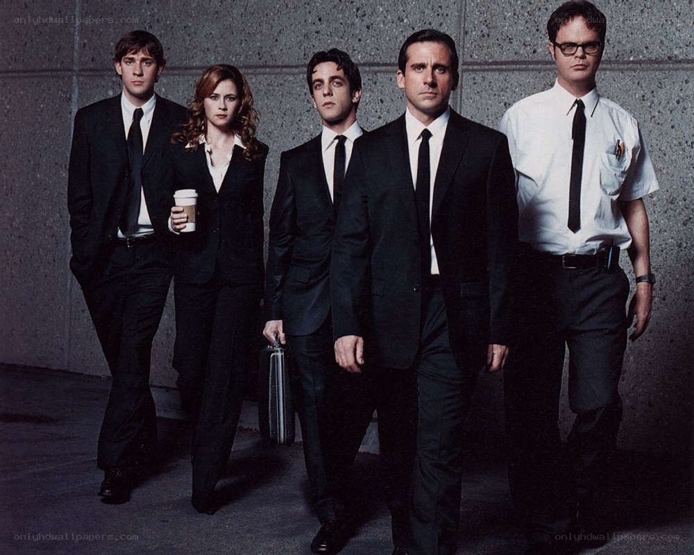 The Office cast in suits