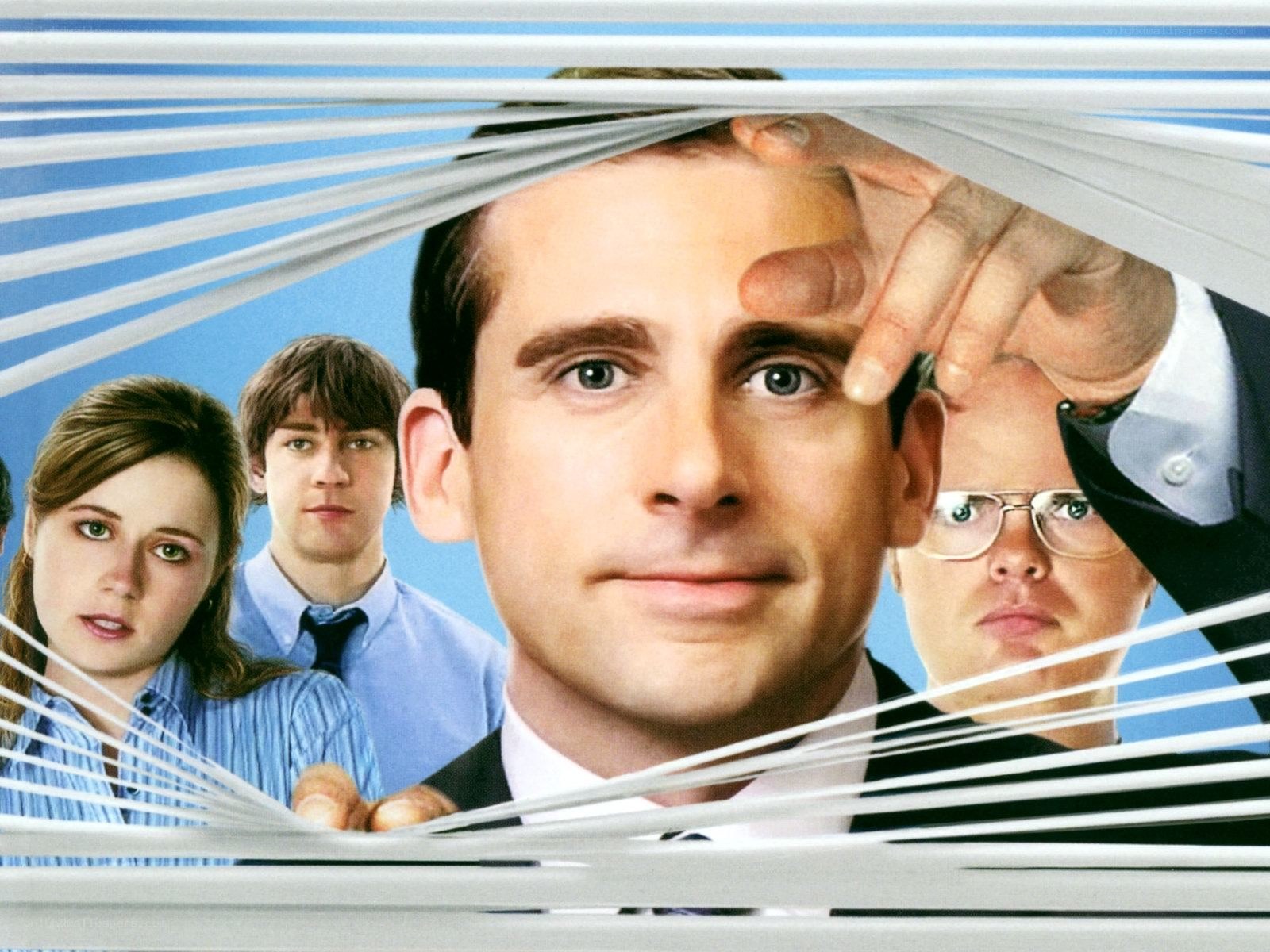 The Office cast through blinds