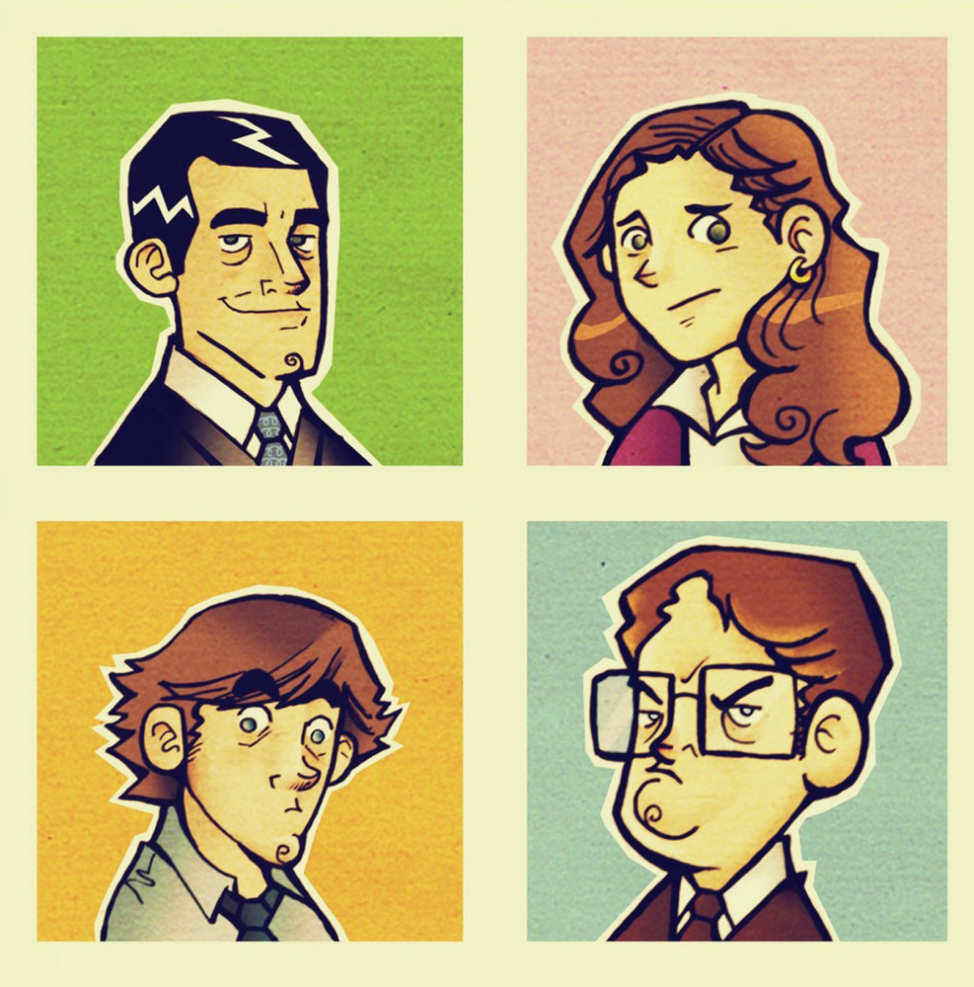 The Office characters portraits