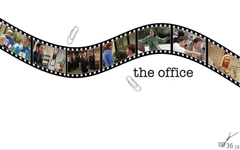 The Office film strip collage