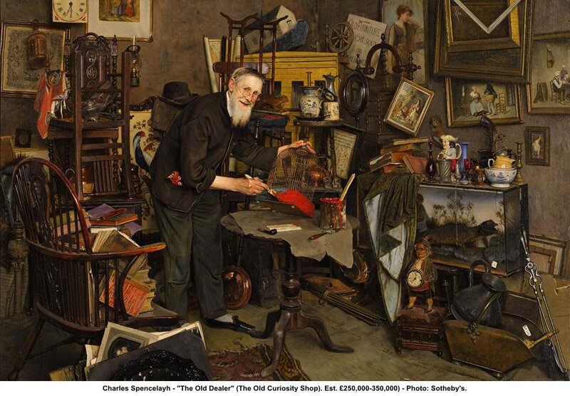 The Old Dealer painting