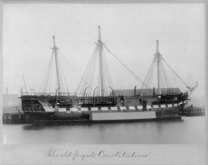 The old frigate Constitution