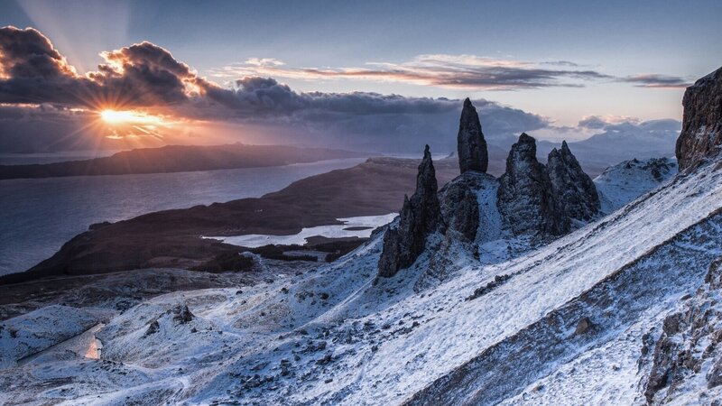 The Old Man of Storr — Blue, Dramatic, Sunrise