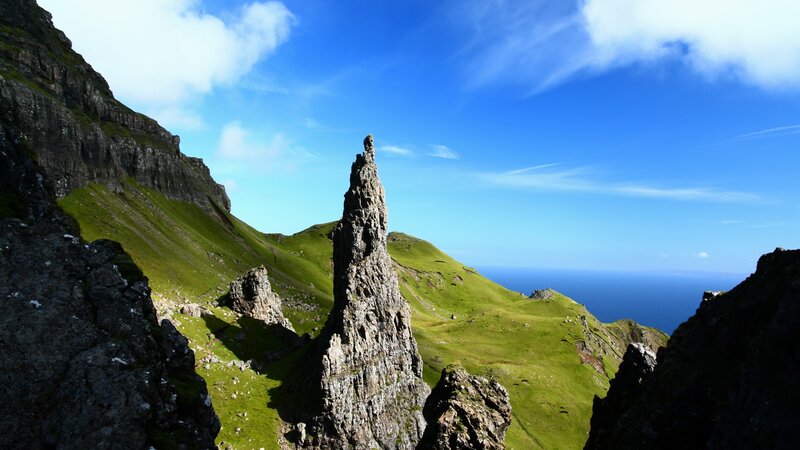 The Old Man of Storr — Green, Dramatic, Afternoon