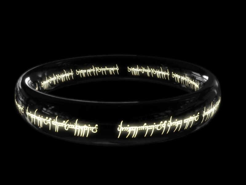The One Ring from Lord of the Rings