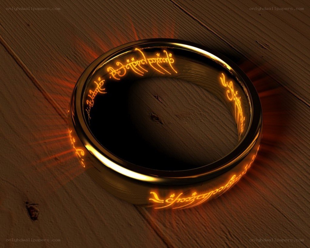 The One Ring glowing