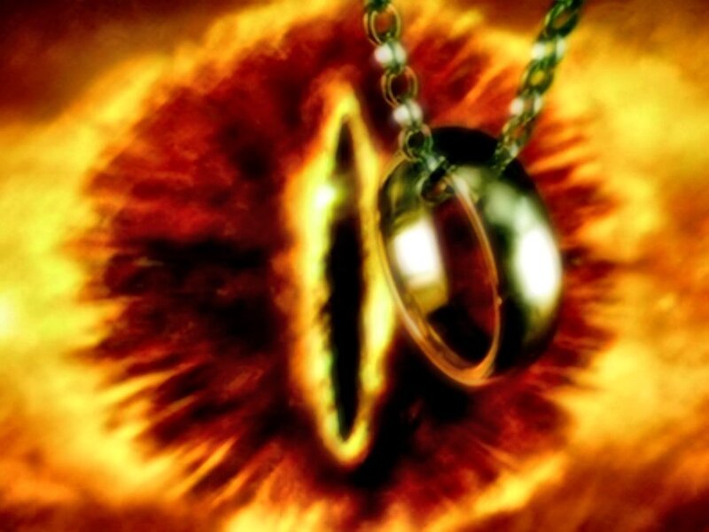The One Ring in the Eye of Sauron