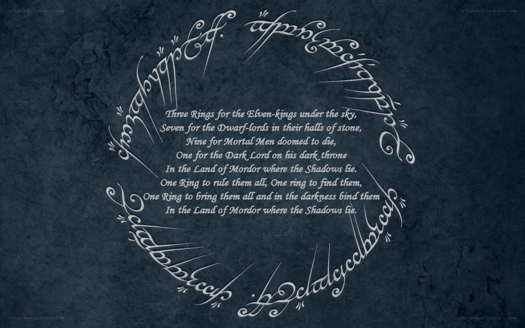 The One Ring inscription