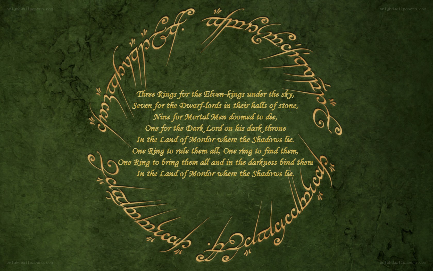 The One Ring inscription