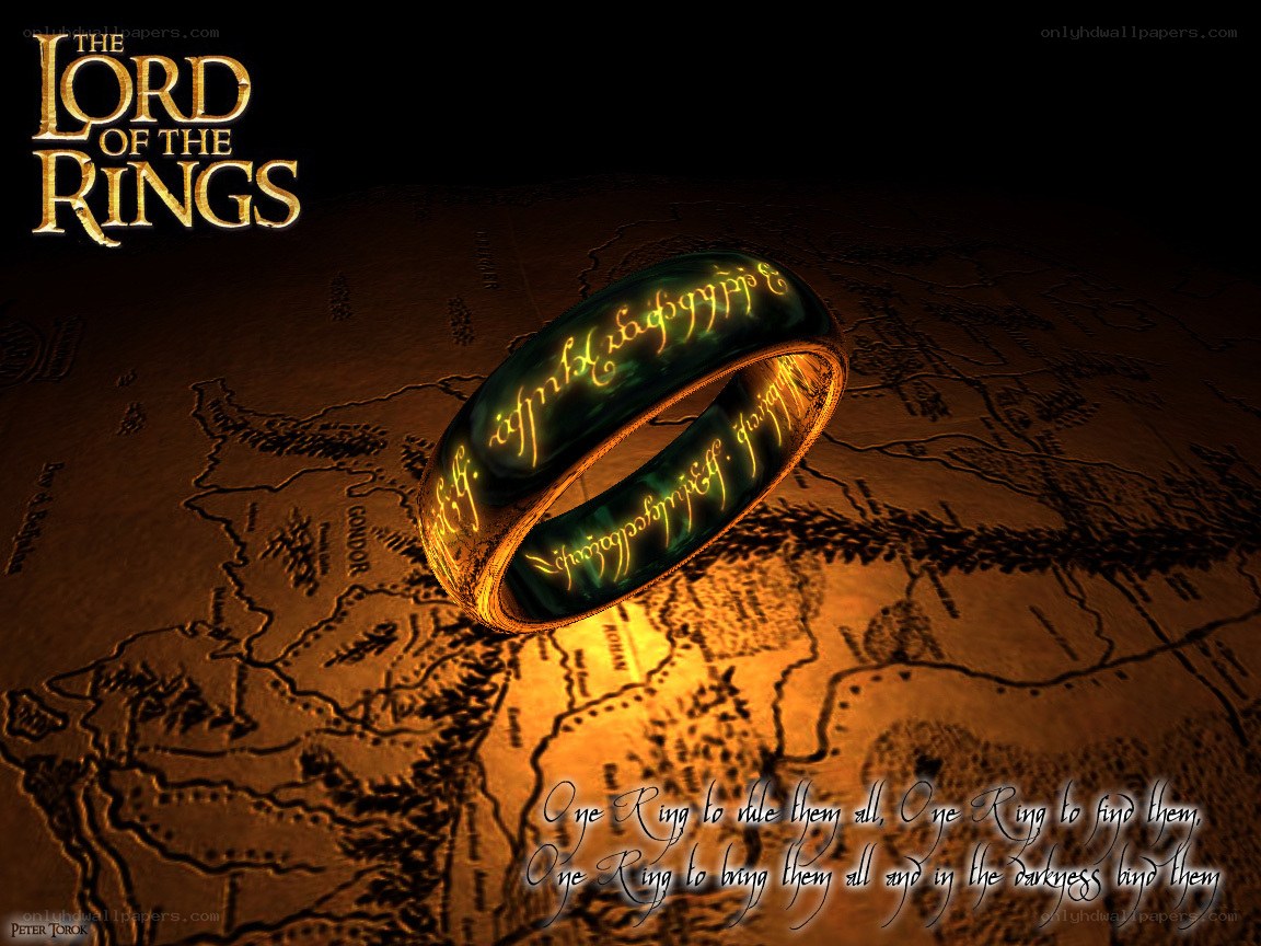 The One Ring on a map