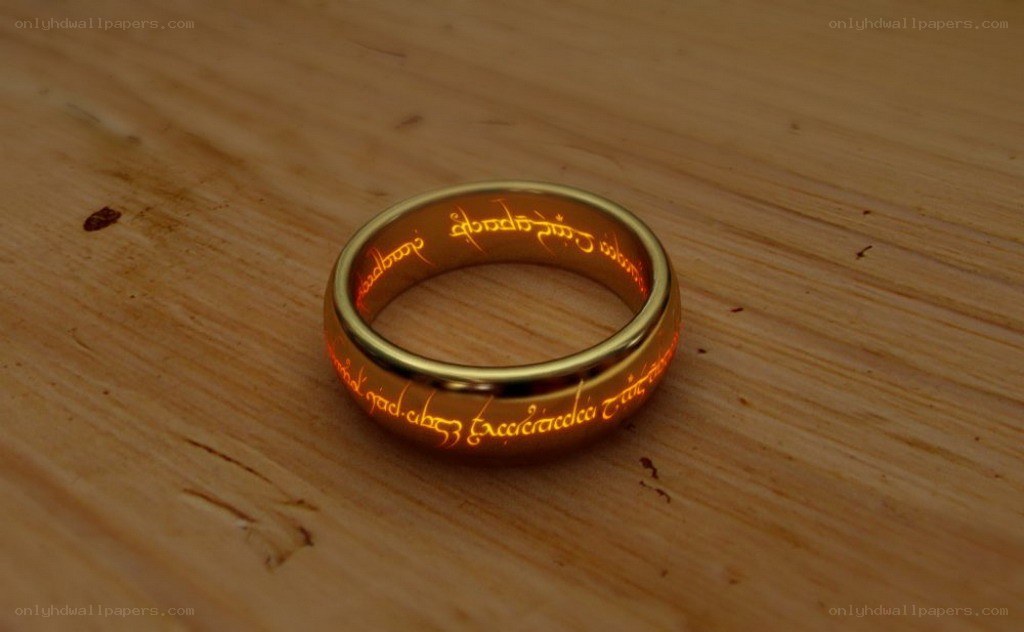 The One Ring on wood