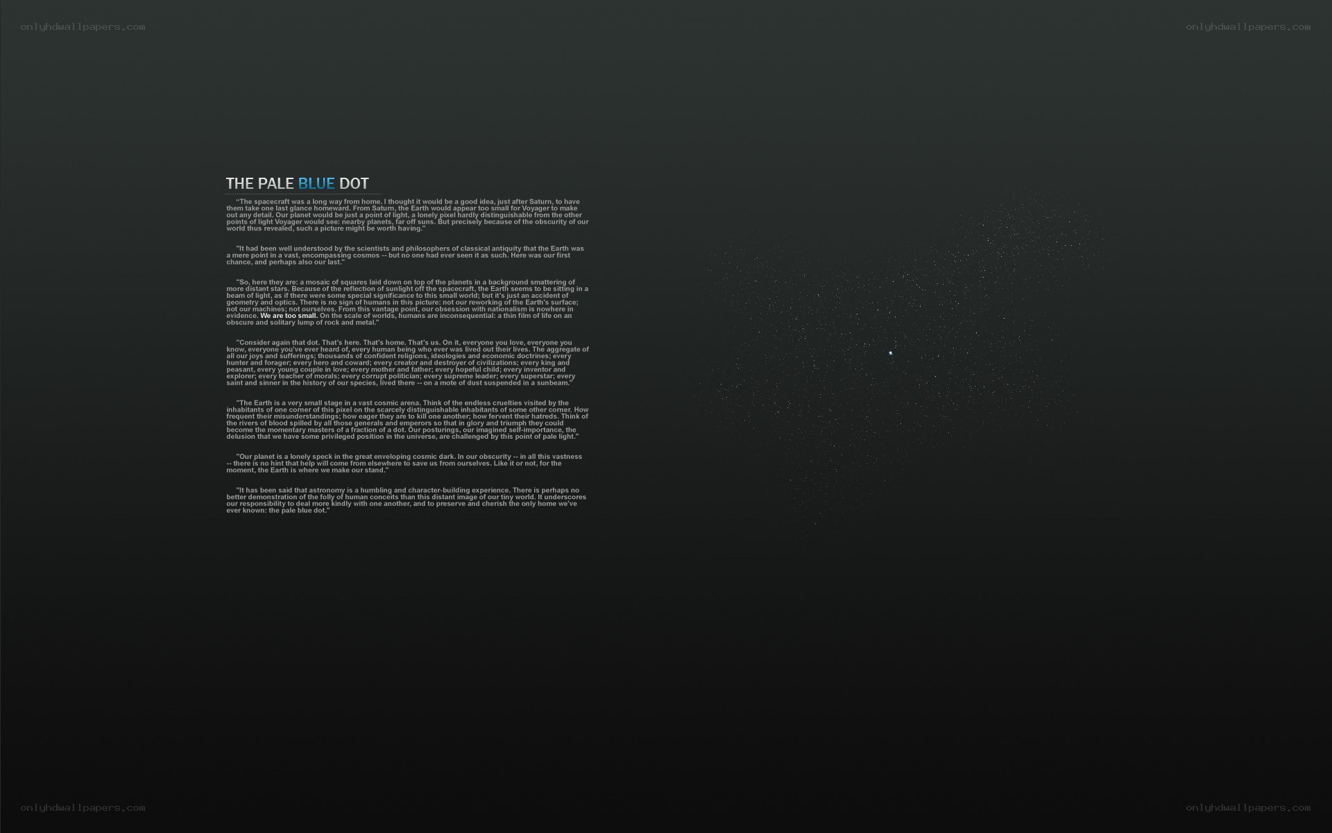 The Pale Blue Dot