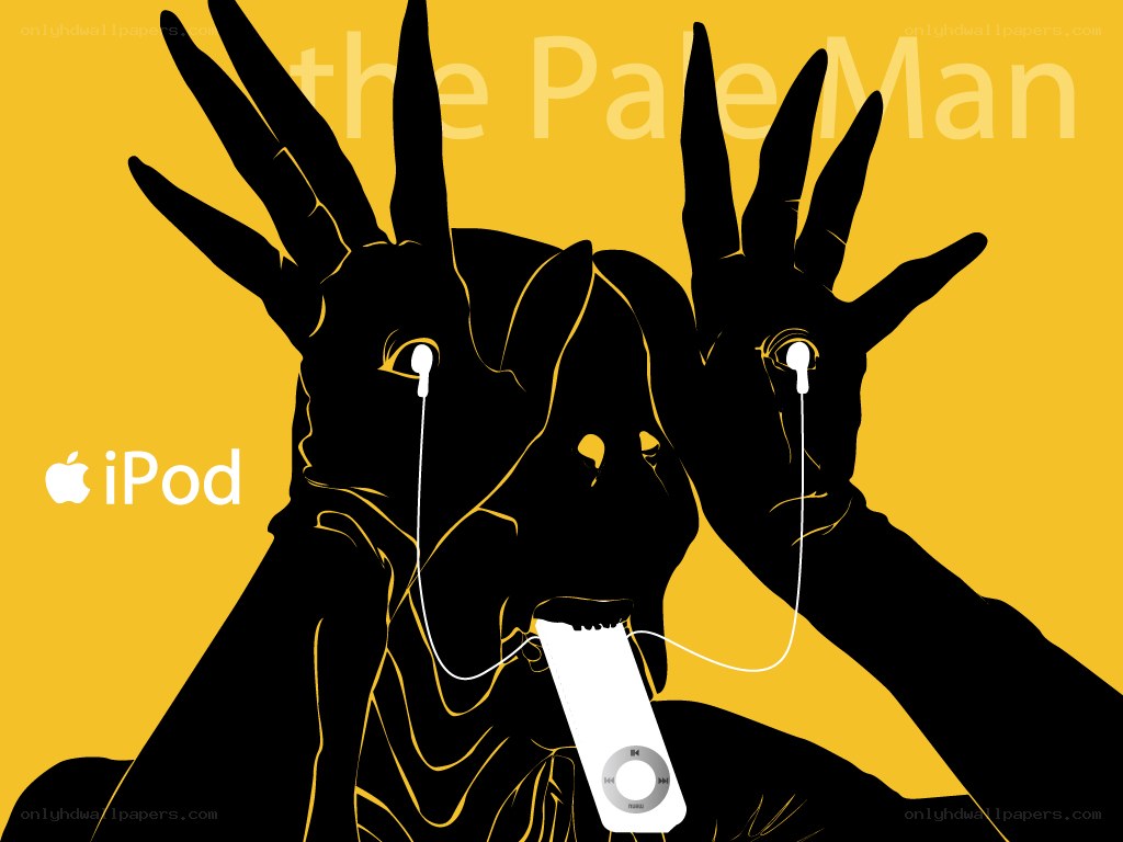 The Pale Man with iPod