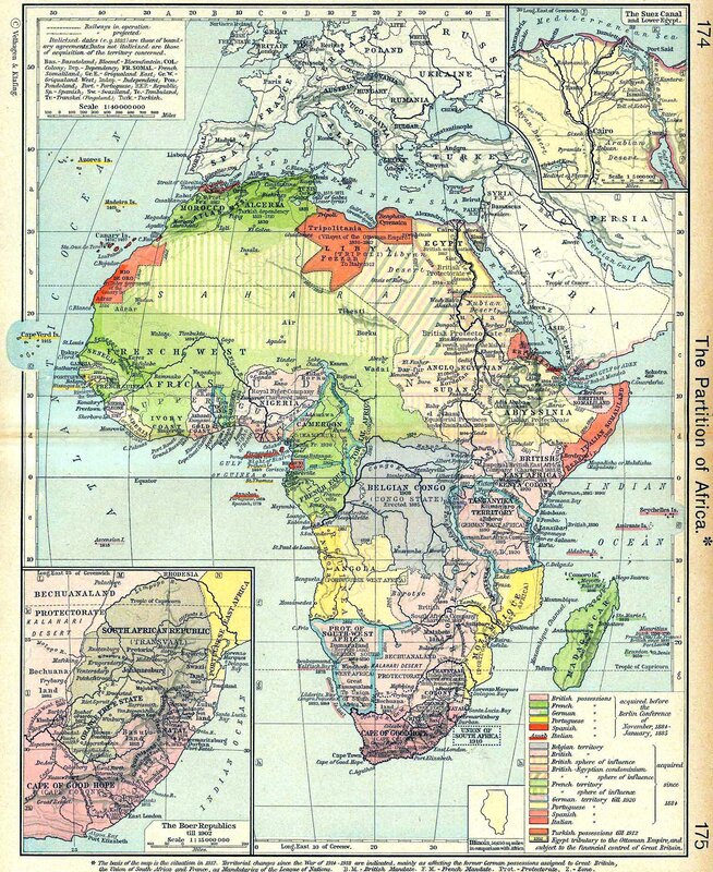 The Partition of Africa map