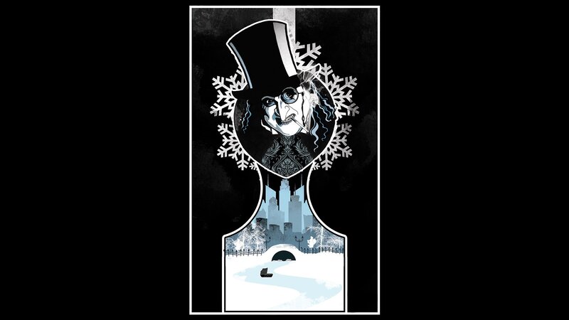 The Penguin in a snowy city