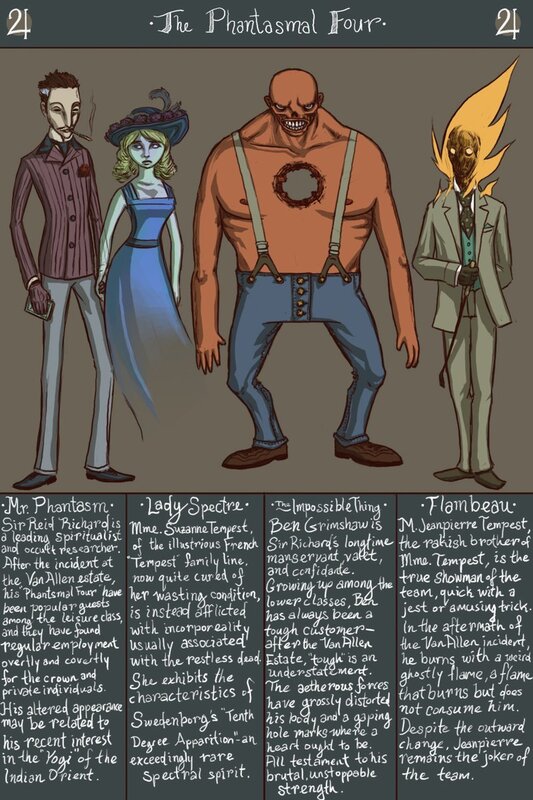 The Phantasmal Four characters