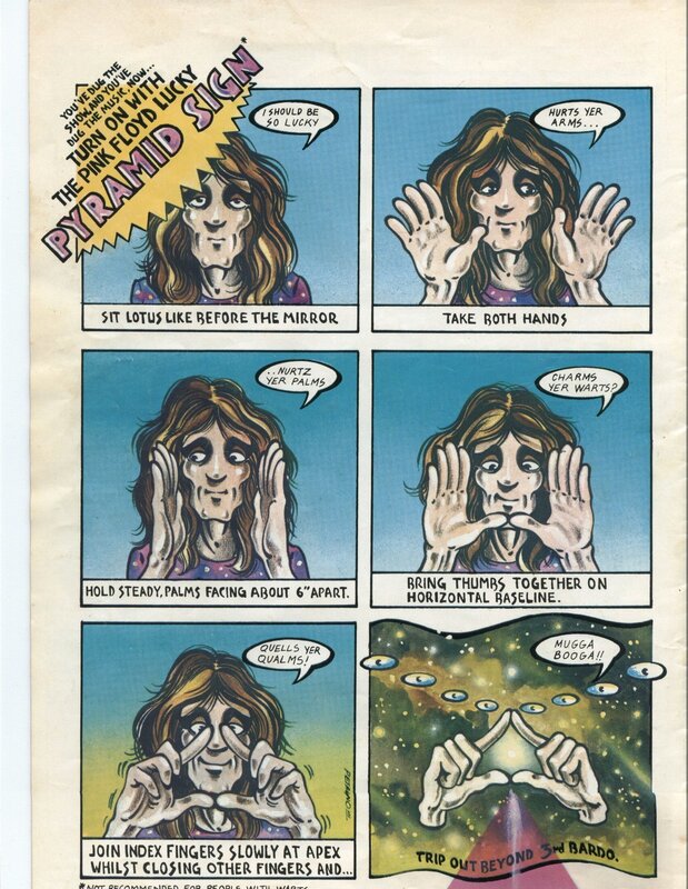 The Pink Floyd Lucky Pyramid Sign