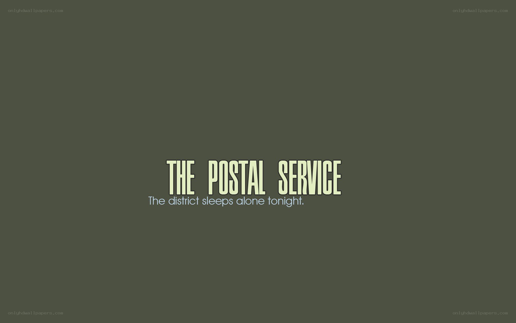 The Postal Service title card