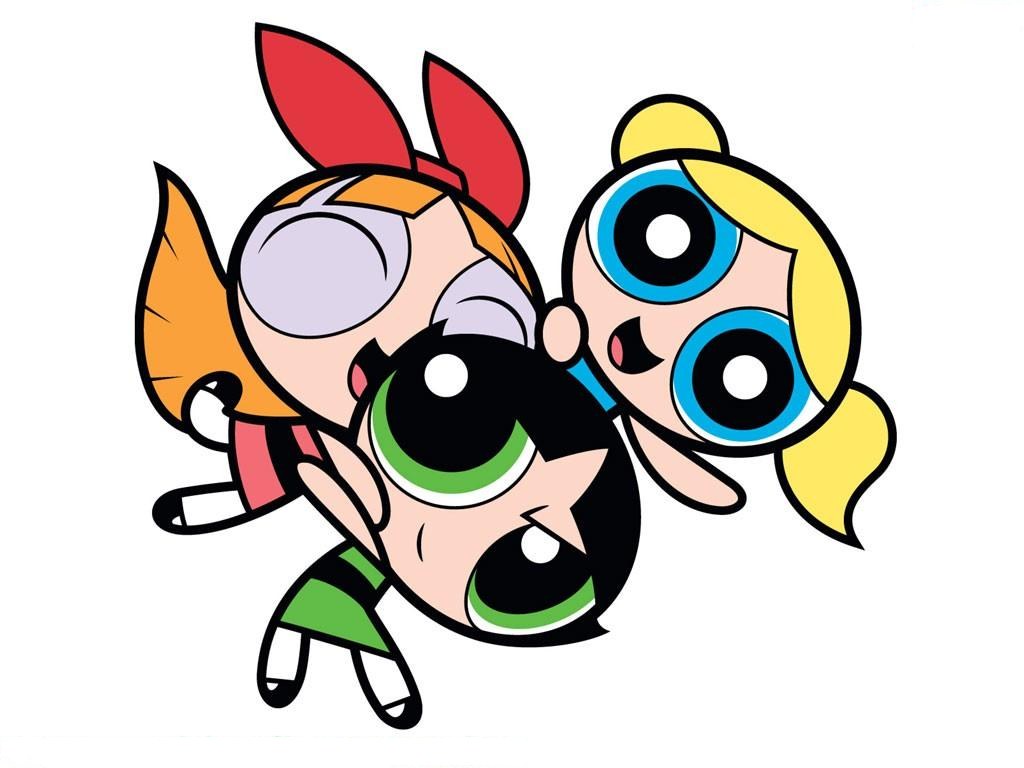 The Powerpuff Girls in action