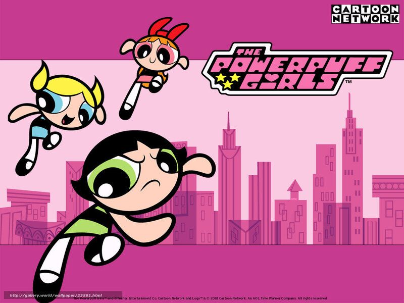 The Powerpuff Girls in action