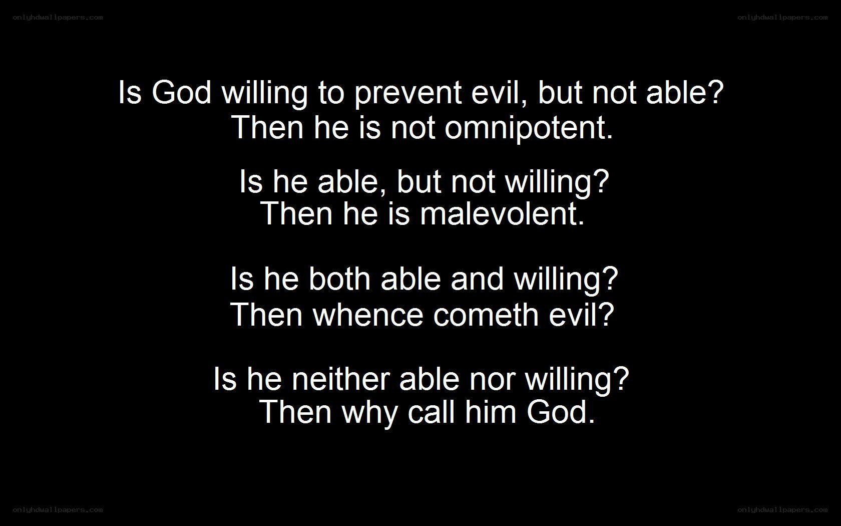 The Problem of Evil