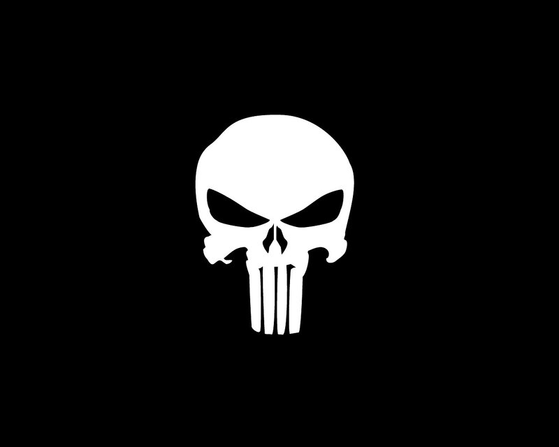The Punisher skull logo