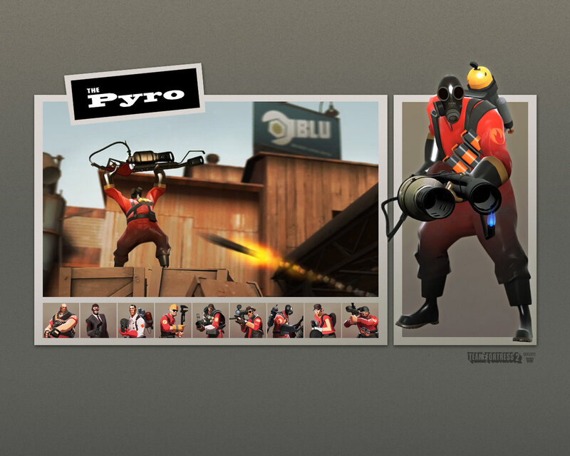 The Pyro character from Team Fortress 2