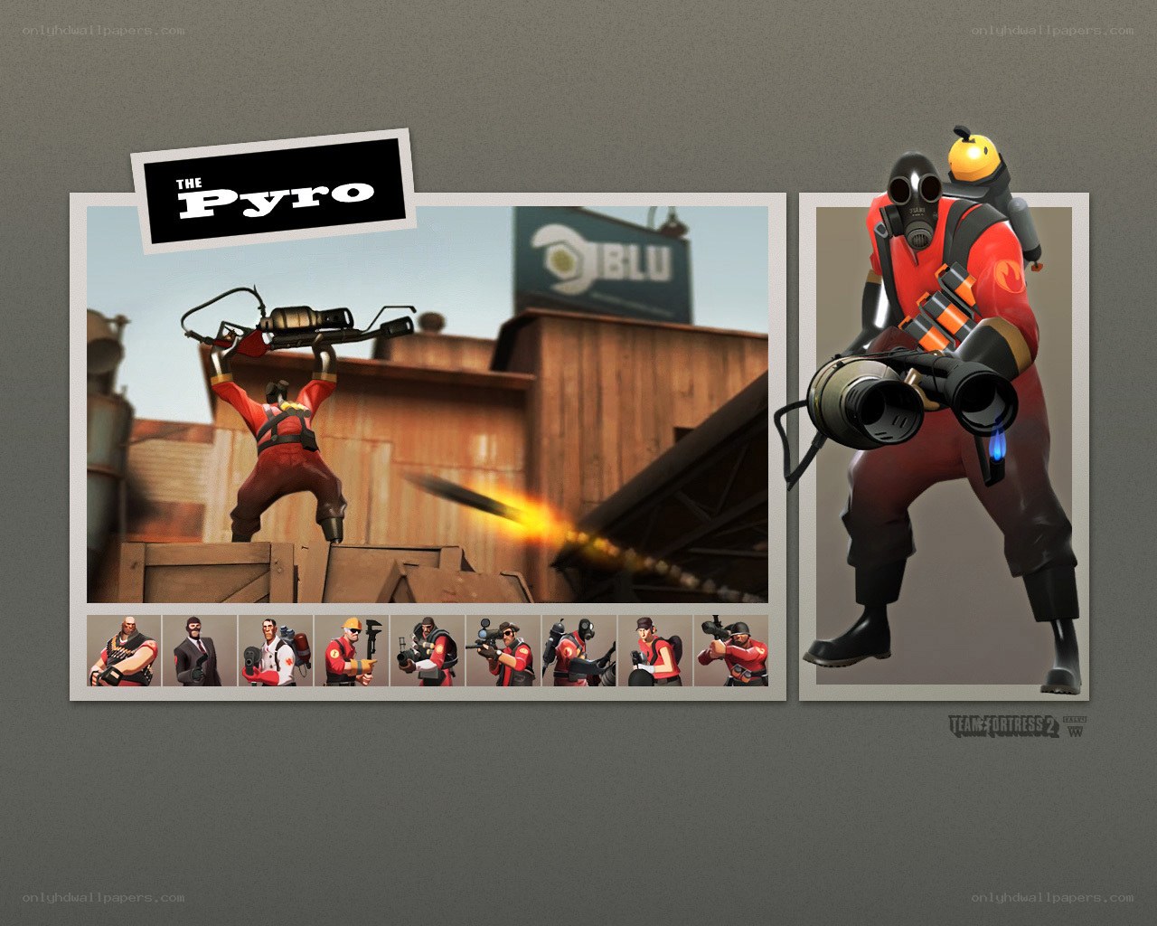 The Pyro character from Team Fortress 2