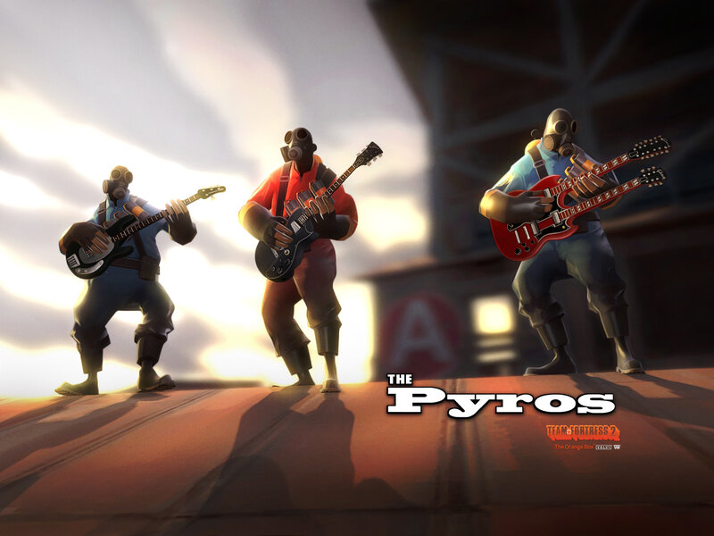 The Pyros band from Team Fortress 2
