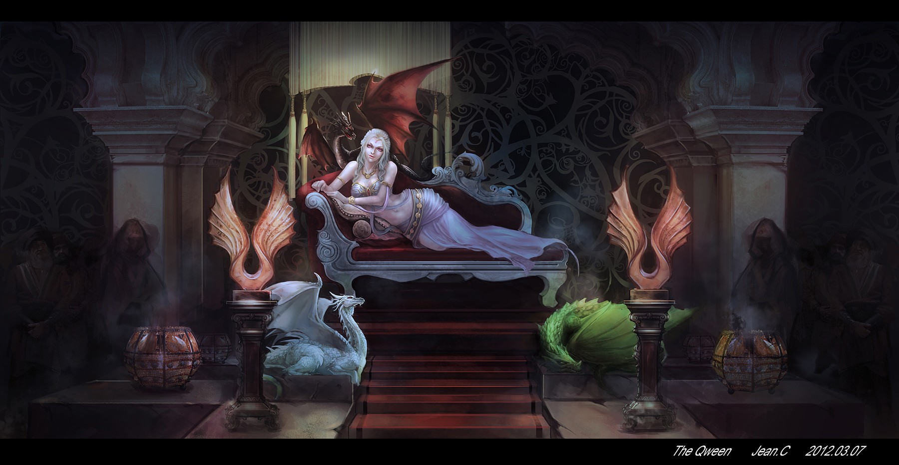 The Queen on a Dragon Throne