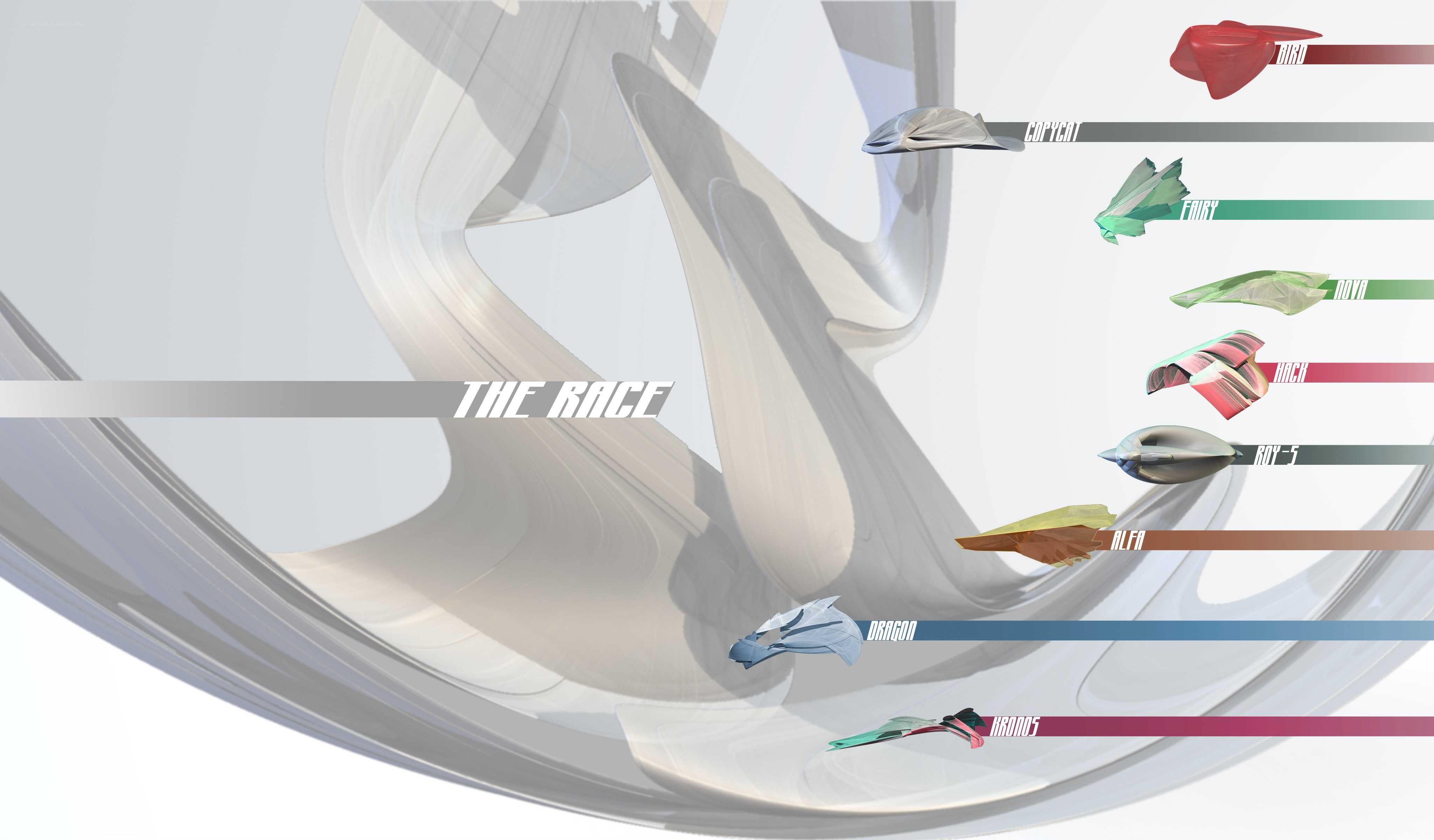 The Race game menu