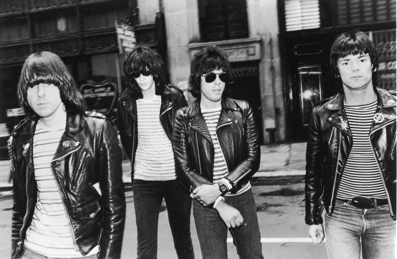 The Ramones on a city street