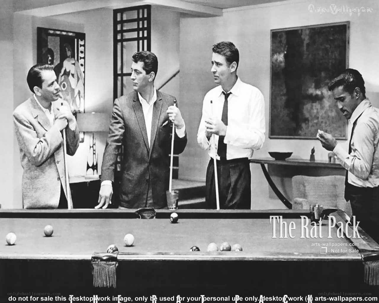 The Rat Pack playing pool